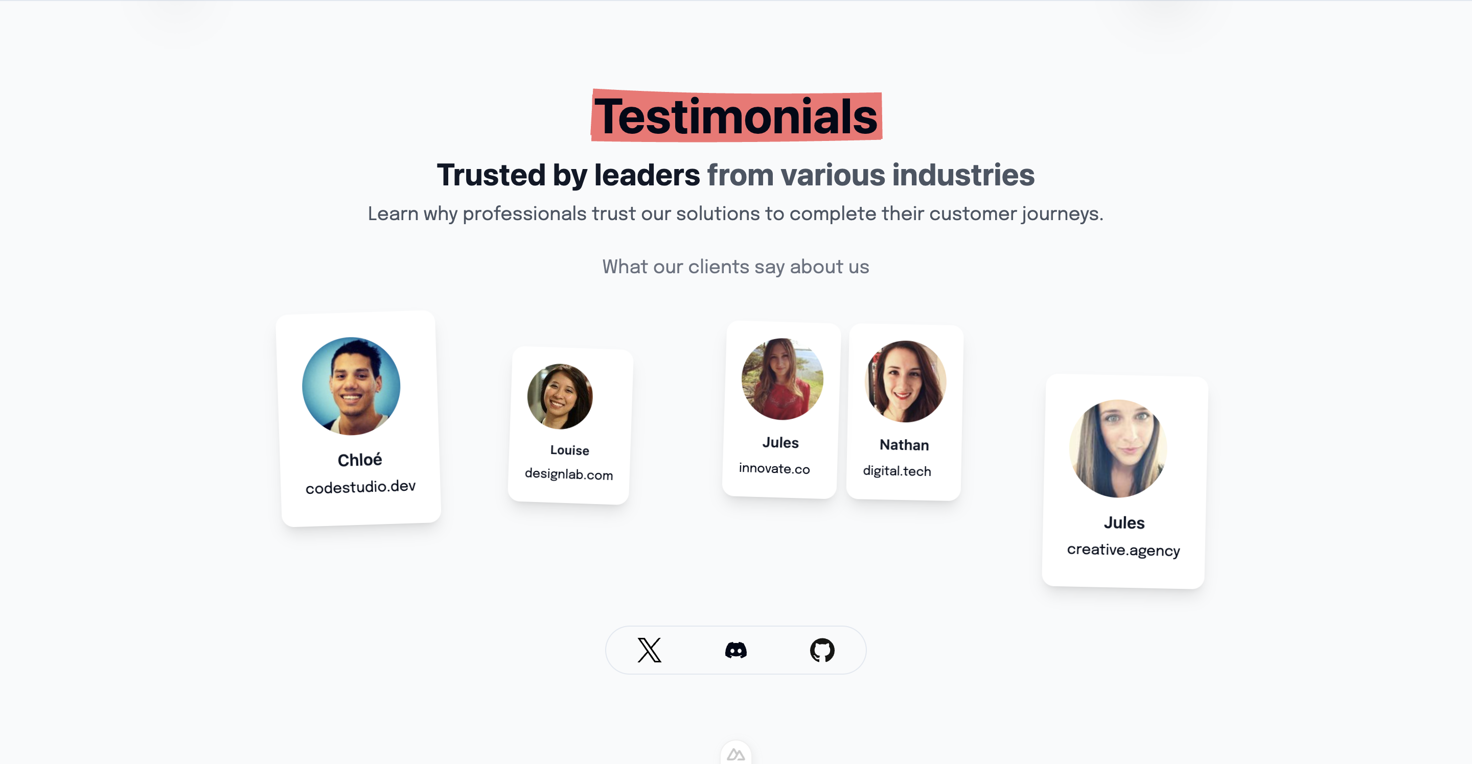 Testimonials Component Preview